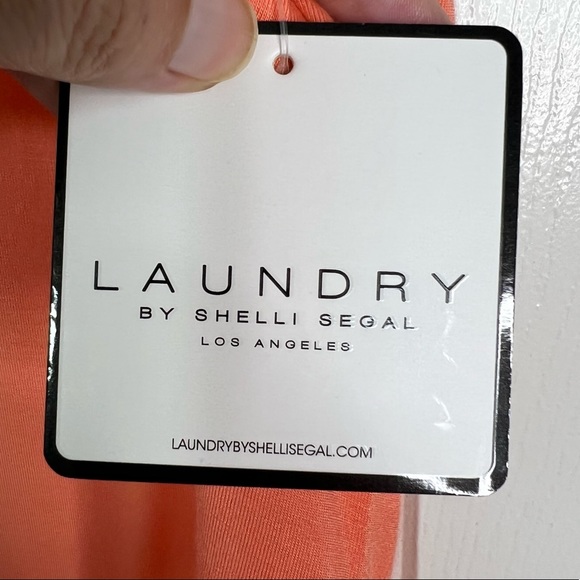 NWT Laundry by Shelli Segal Sleeveless Twist Back Tank Top in Coral Women’s Sz M - Picture 6 of 8